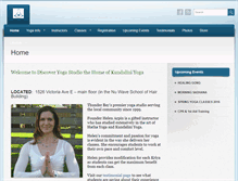 Tablet Screenshot of discoveryoga.ca